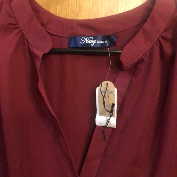 Sheer tunic length high low blouse - Picture 2 of 4